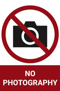 No photography allowed icon